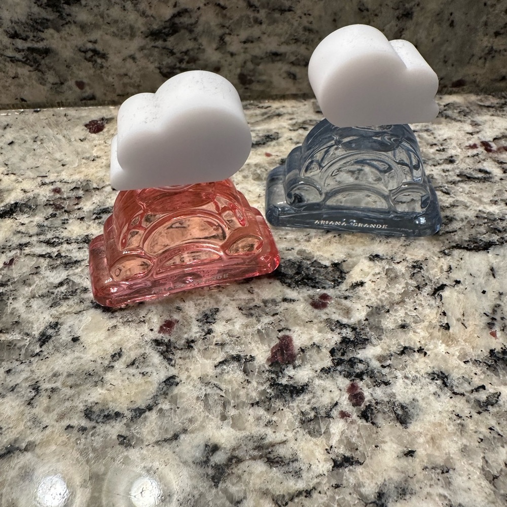 Ariana Grande Pink and Blue Cloud Perfume Bottles
